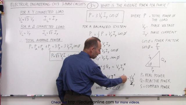 Electrical Engineering: Ch 13: 3 Phase Circuit (34 of 53) Average Power per Phase? смотреть онлайн