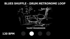 Blues Shuffle | Drum Metronome Loop | 120 BPM