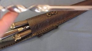 Шампура Лев, для гриля и барбекю, премиальные шампуры в кожаном чехле