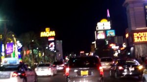 Ночной Лас Вегас, Штат Невада, поездка по городу.(Las Vegas USA)