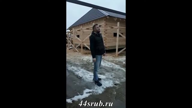 Дом из бруса 8х9 м под усадку - отзыв смотреть онлайн