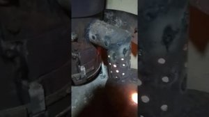 Приставка  на отработке из газового балона к буржуйке.