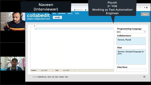 Testing Mock Interview - 2+ Years of Experience (SDET -1 Test Automation) - By Naveen AutomationLab