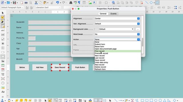 LIBREOFFICE Add Button On Form смотреть онлайн