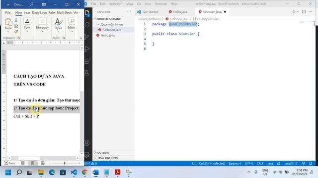 Hướng dẫn tạo dự án Java trong VS Code смотреть онлайн