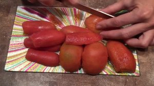 Яичница с помидорами и сладким перцем