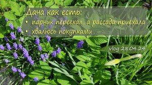 Парничок на месте, привезли поликарбонат, новый насос и т.д. | Дача как есть Vlog 28.04.2024