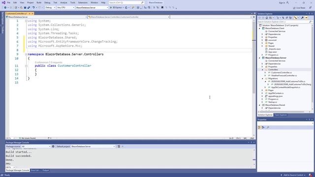 Programmatically Create MS SQL Server Database for ASP.NET Core WebAPI with Blazor WebAssembly C#