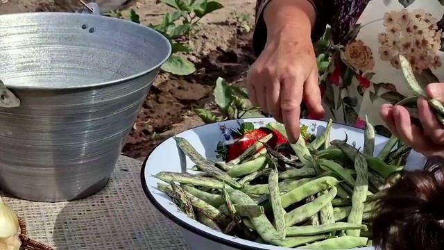 Томатная Паста на Зиму и Жареная Стручковая Фасоль Азербайджанская Кухня Деревенская Кухня Рецепты