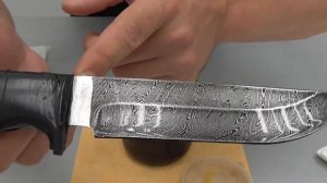 Из говна конфетку. Восстановление ножа из дамаска. Заточка.