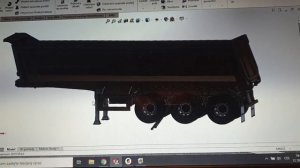 Tištěný model 3D - návěs sklopka 1/14 část 1(3D printed model - semitrailer tipper 1/14 part 1)