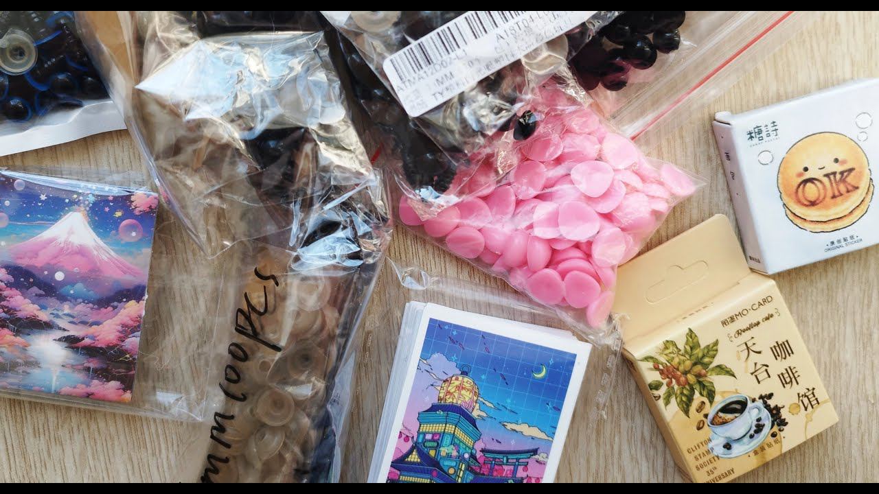 Распаковка рукодельных покупок с Алика - глазки для игрушек и стикеры смотреть онлайн