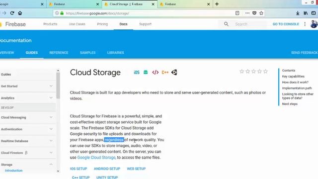 Firebase Tutorial 7 how firebase Cloud storage works
