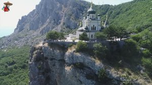 Крым. Форос. Храм Воскресения Христова. Видео 4К.   Crimea. Foros. Church Of The Resurrection.