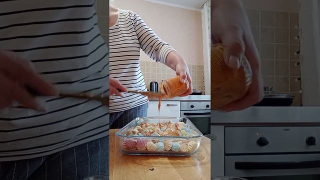 безе с арахисовой пастой и шоколадом татьянин день