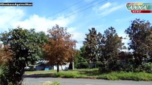 ДНР. Донецк, п. Октябрьский. Журналисты попали под артобстрел. 15.09.2014