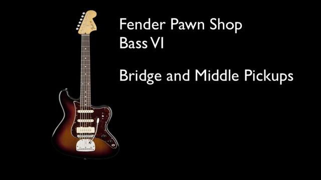 Fender Pawn Shop Bass VI Demo w/ Logic Pro Bass Amp (Rock Stack) смотреть онлайн