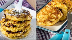 Яблочные оладьи