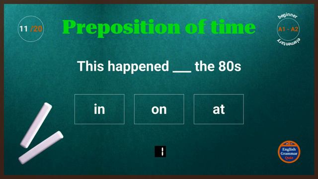 #quiz Preposition of time (Can You Score 20/20?) #englishgrammar 2 in1: #test + voised #explanation