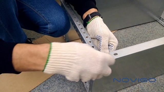 Сбор металлического оцинкованного стеллажа NOVIGO Элемент http://www.novigo.ru/catalog/stellaji/ смотреть онлайн