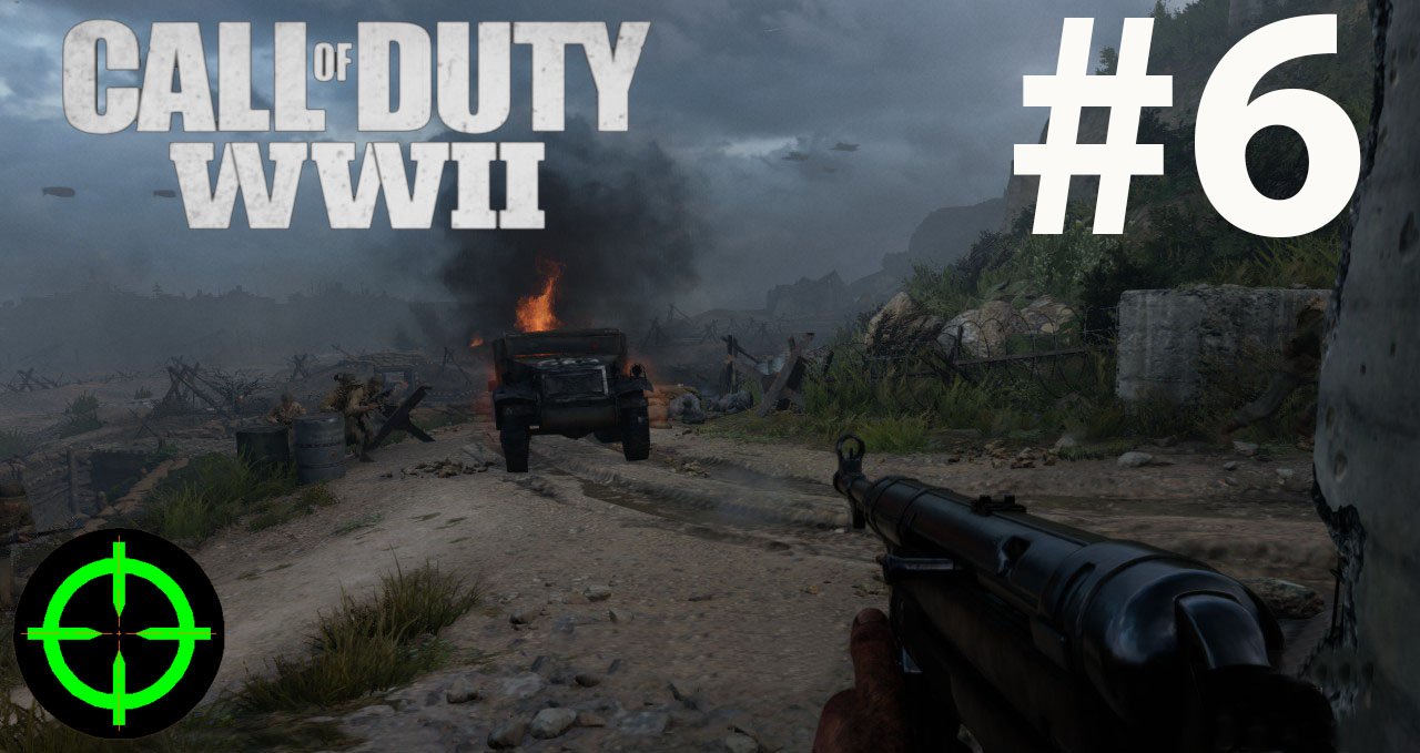 Call of Duty WWII прохождение и обзор - #6 ⭐⭐ ⭐ Побочный ущерб (18 октября 1944 года)