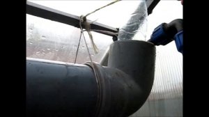 полив в теплице емкость из канализационной трубы