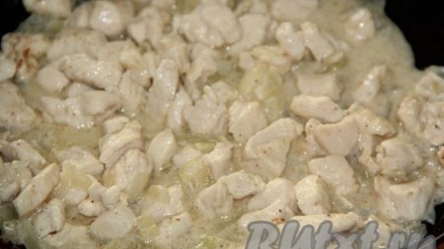 Багет с курицей и сыром в духовке