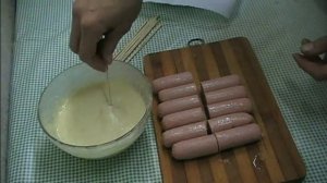 СОСИСКИ В ТЕСТЕ. КОРН ДОГ РЕЦЕПТ. Вкусный корн дог,