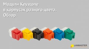 Модули Keystone в корпусах разного цвета. Обзор.