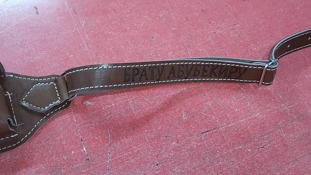 Кожаный патронташ на заказ в подарок. смотреть онлайн