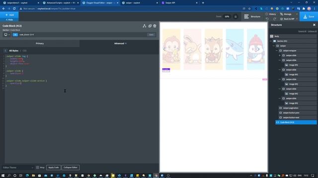 How to use Swiper with Oxygen Builder