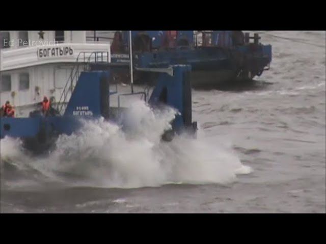 Мост в Самарской обл.04.06.21.Колонны опоры3шторм на Волге.Bridge Togliatti-Klimovka.