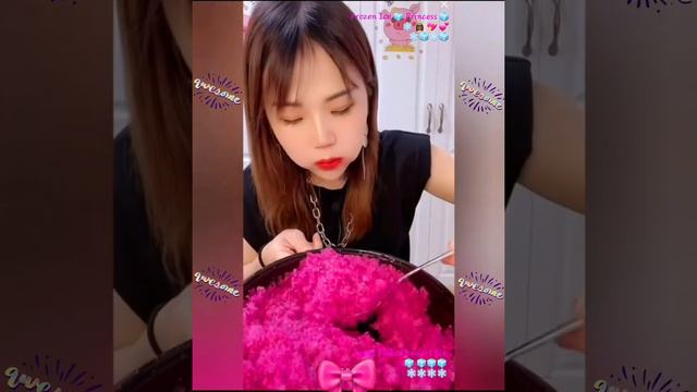 Full Video #of#refrozenice🧊🧊 #refrozen #fuchsia #ice❄️🧊❄️ #iceeatingasmr#eating #asmrsounds🍨🍨#short