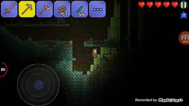 Terraria getting a new pickaxe and some armor part 2 lets play