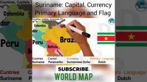 Suriname: Capital, Currency, Primary Language and Flag