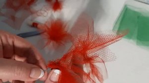 Как сделать цветы из сетки
