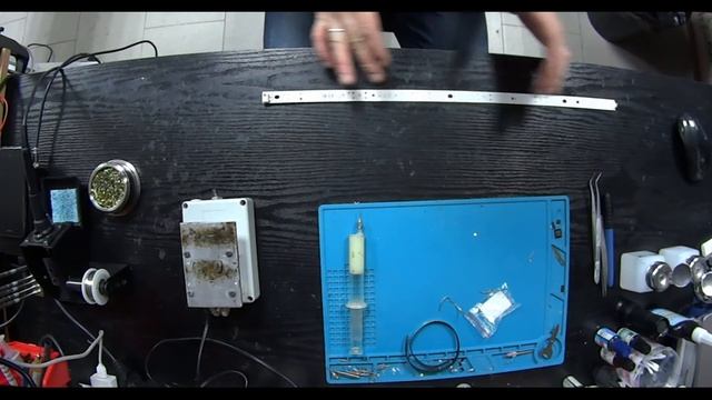 LG 49LJ622V. Синий экран. Замена бескорпусных светодиодов смотреть онлайн