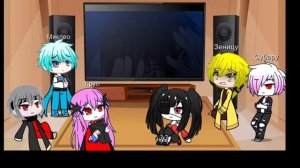 ❤️Реакция персонажей из разных аниме на ~amv❤️