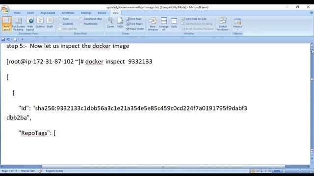 Docker Swarm with PythonApp