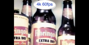 Колоризированная старая реклама RHEINGOLD Экстра сухое светлое пиво 4k 60fps
