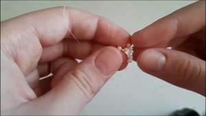 Тутор на кольцо ромашки из бисера?Просто и бысто