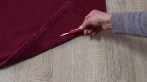 Укоротить и подшить занавески, шторы