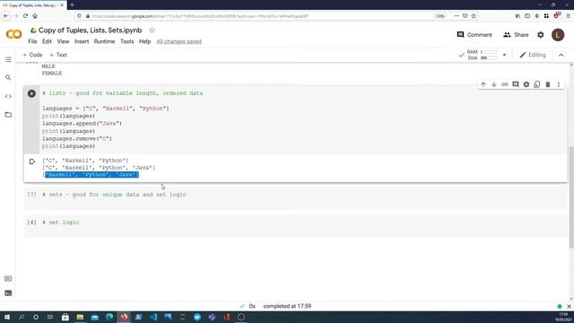 Python Snippets - Lists, Sets and Tuples смотреть онлайн