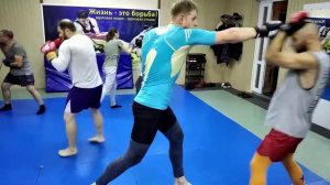 тренировка по крав мага: ударка