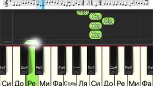 We wish you a merry Christmas (простая песня одним пальцем на пианино + ноты