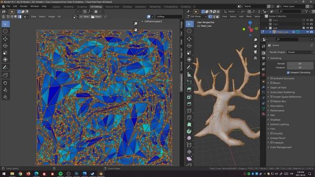 Stylized Tree | Blender, Substance Painter and Photoshop | Speed Modeling Workflow ?