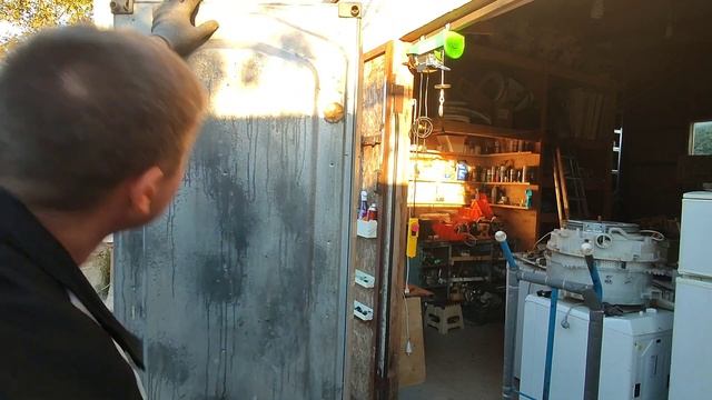 разборка холодильника LG с металлической задней стенкой без болгарки смотреть онлайн