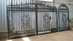 Ворота без покраски. 2021 год