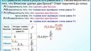 Трудные задачи с игральной костью. Условная вероятность.