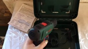 Распаковка — Аккумуляторная дрель-шуруповерт Bosch EasyDrill 1200